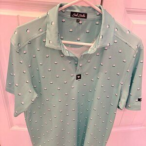 Bad Birdie Polo Golf Shirt Mens Size M Golf Ball Stretch NWT